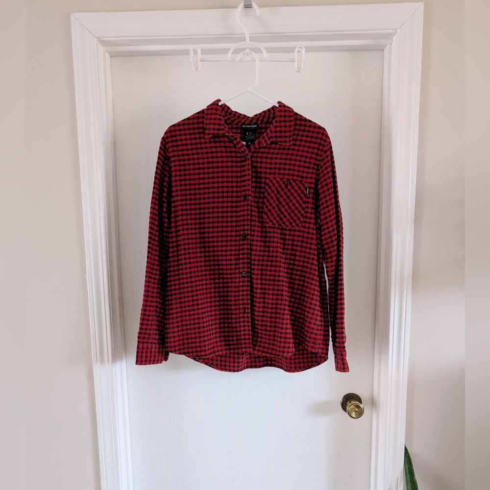 Burton Women's Red Plaid Shirt